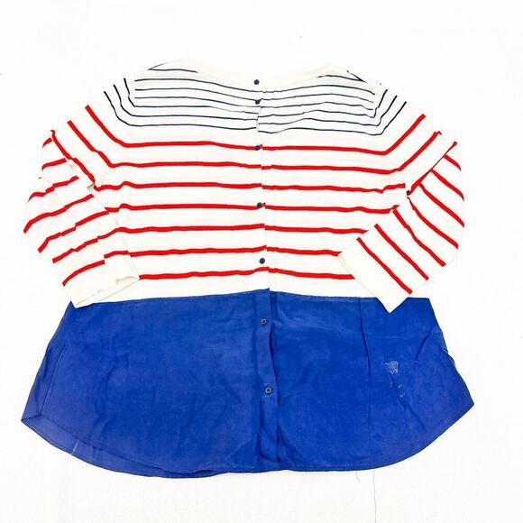 COS Striped Red White and Blue Top SZM Mint - Picture 3 of 3